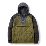 Passenger Men's Oceanic Recycled Insulated Half Zip Jacket Black/Retro Orange / Small-Black/Retro Orange / Medium-Black/Retro Orange / Large-Black/Retro Orange / X-Large-Black/Khaki / Small - 53 Degrees North 