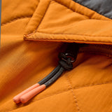 Passenger Men's Oceanic Recycled Insulated Half Zip Jacket Black/Retro Orange / Small-Black/Retro Orange / Medium-Black/Retro Orange / Large-Black/Retro Orange / X-Large-Black/Khaki / Small - 53 Degrees North 