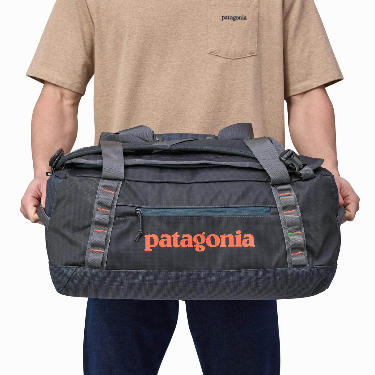Patagonia Black Hole Duffel 40L Smolder Blue/Amanita Red - 53 Degrees North