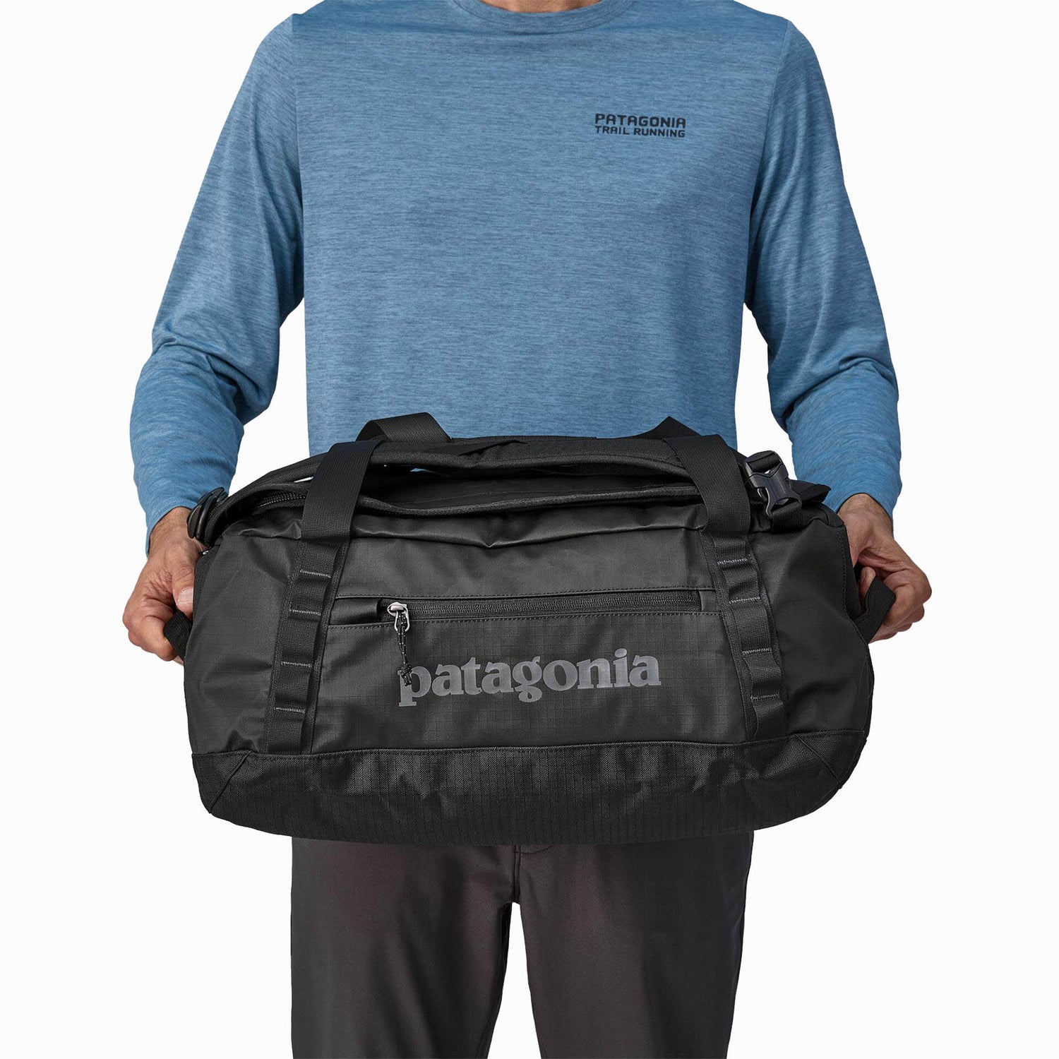 Patagonia Black Hole Duffel 40L Smolder Blue/Amanita Red - 53 Degrees North