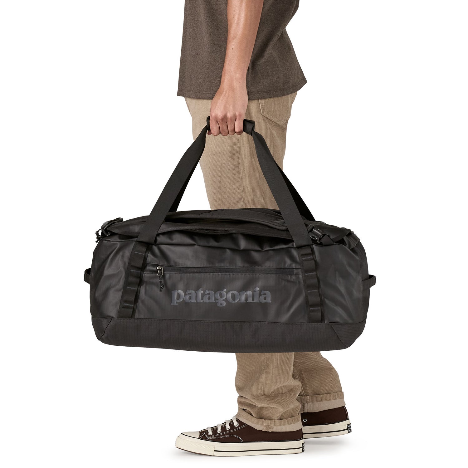 Patagonia Black Hole Duffel 55L Smolder Blue/Amanita Red-Black-Smolder Blue-Black/Black - 53 Degrees North 