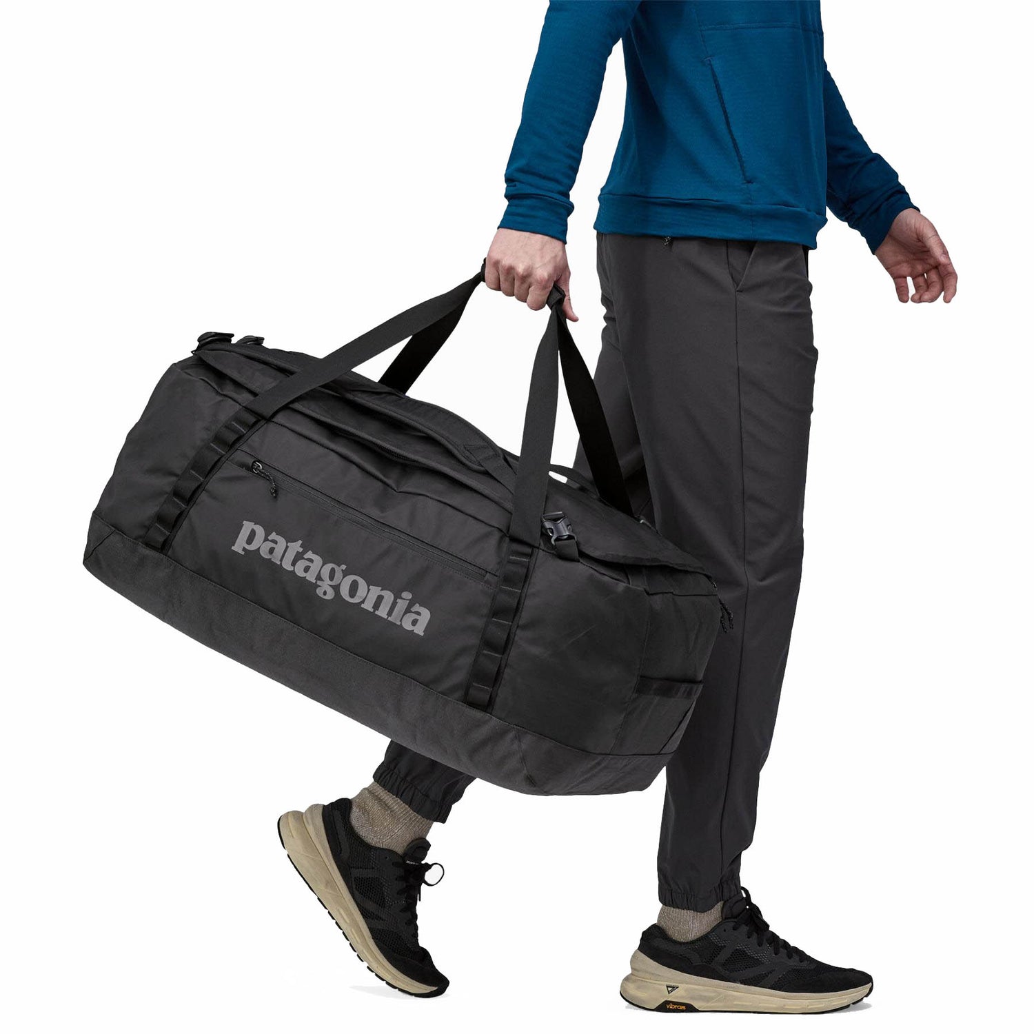 Patagonia Black Hole Duffel 70L Black-Smolder Blue - 53 Degrees North 