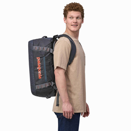 Patagonia Black Hole Duffel Bag - 40L Smolder Blue/Amanita Red-Birch White-Black-Smolder Blue - 53 Degrees North 