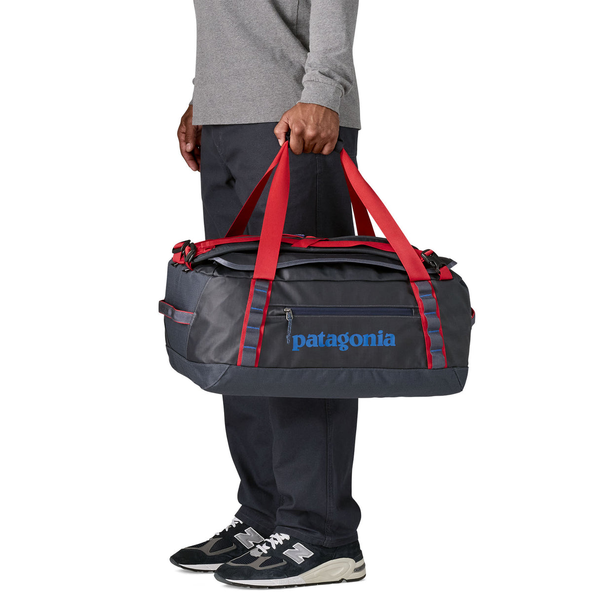 Patagonia Black Hole Duffel Bag - 40L Smolder Blue/Amanita Red-Birch White-Black-Smolder Blue - 53 Degrees North 