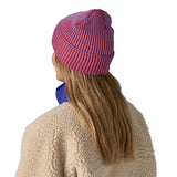 Patagonia Fisherman's Rolled Beanie Contrast Stripe/Black-Contrast Stripe/Brisk Purple-Cascade Green-Black-Navy Blue - 53 Degrees North 