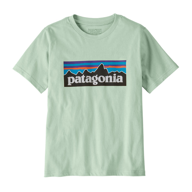 Patagonia Kids' P-6 Logo T-Shirt Thin Ice / Age 7-8-Thin Ice / Age 9-10-Thin Ice / Age 11-12-Thin Ice / Age 13-14-Thin Ice / Age 15-16 - 53 Degrees North 