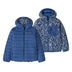 Patagonia Kids' Reversible Down Sweater Hooded Jacket Mother Tree/Sunken Blue / Age 7-8-Mother Tree/Sunken Blue / Age 9-10-Mother Tree/Sunken Blue / Age 11-12-Mother Tree/Sunken Blue / Age 13-14-Mother Tree/Sunken Blue / Age 15-16 - 53 Degrees North 
