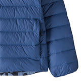 Patagonia Kids' Reversible Down Sweater Hooded Jacket Mother Tree/Sunken Blue / Age 7-8-Mother Tree/Sunken Blue / Age 9-10-Mother Tree/Sunken Blue / Age 11-12-Mother Tree/Sunken Blue / Age 13-14-Mother Tree/Sunken Blue / Age 15-16 - 53 Degrees North 
