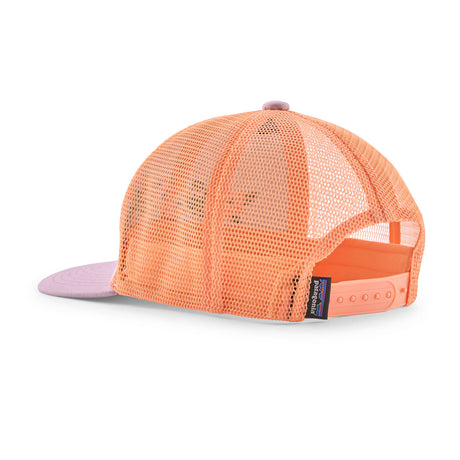 Patagonia Kids' Trucker Hat P-6 Logo/Navy Blue-Friend Lei/White - 53 Degrees North 
