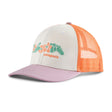 Patagonia Kids' Trucker Hat Friend Lei/White - 53 Degrees North