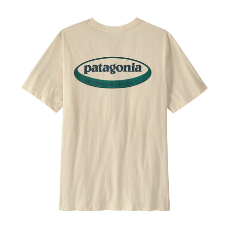 Patagonia Men's '95 Oval Logo T-Shirt New Navy/Kaleido / Small-New Navy/Kaleido / Medium-New Navy/Kaleido / Large-New Navy/Kaleido / X-Large-New Navy/Kaleido / XX-Large - 53 Degrees North 