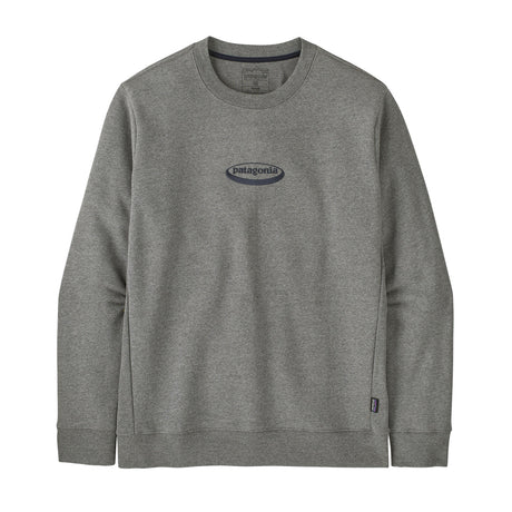 Patagonia Men's '95 Oval Logo Uprisal Crew Sweatshirt Gravel Heather / Small-Gravel Heather / Medium-Gravel Heather / Large-Gravel Heather / X-Large-Gravel Heather / XX-Large - 53 Degrees North 