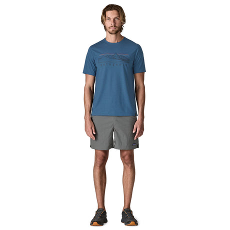 Patagonia Men's Cap Cool Trail Shirt - Stratapeaks Aquatic Blue / Small-Aquatic Blue / Medium-Aquatic Blue / Large-Aquatic Blue / X-Large-Aquatic Blue / XX-Large - 53 Degrees North 