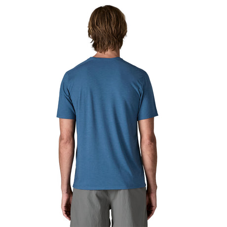 Patagonia Men's Cap Cool Trail Shirt - Stratapeaks Aquatic Blue / Small-Aquatic Blue / Medium-Aquatic Blue / Large-Aquatic Blue / X-Large-Aquatic Blue / XX-Large - 53 Degrees North 