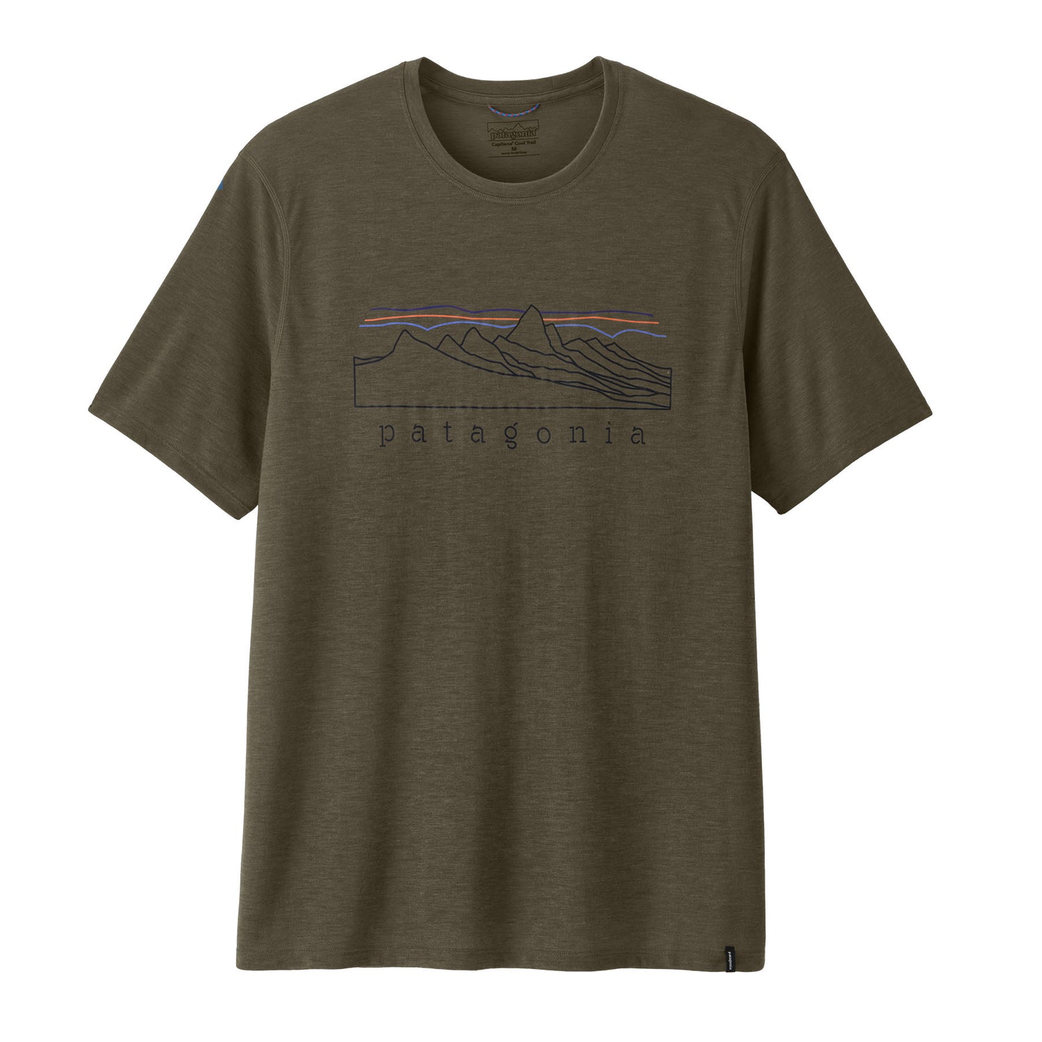 Patagonia Men's Cap Cool Trail Shirt Stratapeaks Basin Green / Small - 53 Degrees North