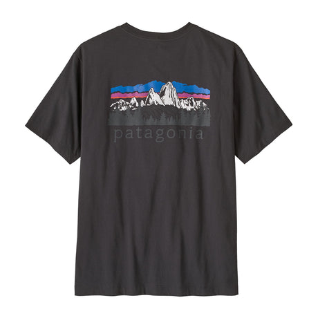 Patagonia Men's Fitz Roy Foothills Tee Shirt Weathered Stone / Small - 53 Degrees North
