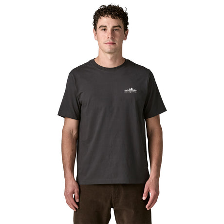 Patagonia Men's Fitz Roy Foothills Tee Shirt Ink Black / Small - 53 Degrees North