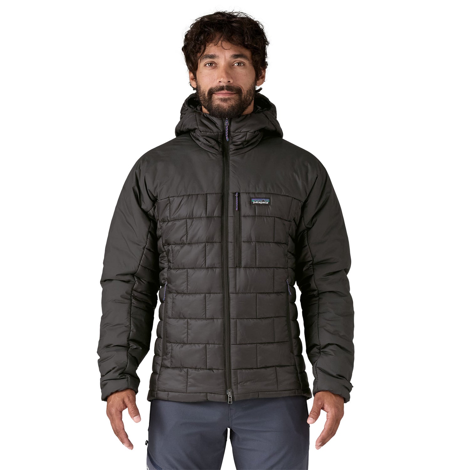 Patagonia Men's Hi-Loft Nano Puff Hooded Jacket Black / Small - 53 Degrees North