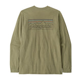 Patagonia Men's Long Sleeve P-6 Logo Responsibili-Tee P-6 Outline/Gumtree green / Small-P-6 Outline/Gumtree green / Medium-P-6 Outline/Gumtree green / Large-P-6 Outline/Gumtree green / X-Large-P-6 Outline/Gumtree green / XX-Large - 53 Degrees North 