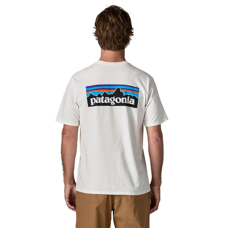 Patagonia Men's P 6 Logo Responsibili Tee Fiber White / Small - 53 Degrees North
