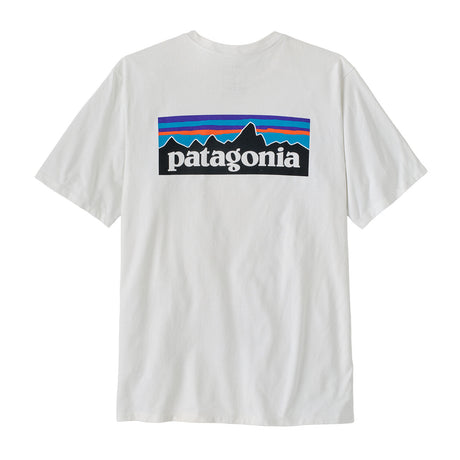 Patagonia Men's P 6 Logo Responsibili Tee Fiber White / Small - 53 Degrees North