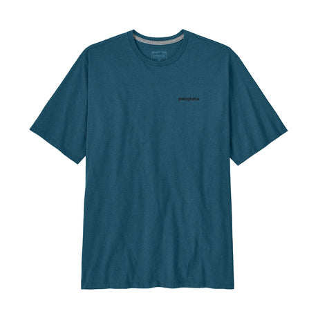 Patagonia Men's P 6 Logo Responsibili Tee Glacial Blue / Small - 53 Degrees North