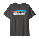 Patagonia Men's P 6 Logo Tee Shirt Ink Black / Small - 53 Degrees North