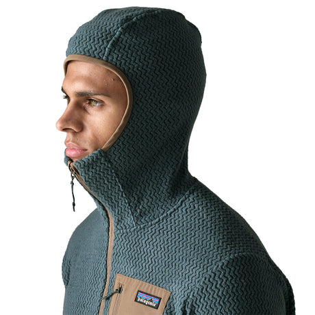 Patagonia Men's R1 Air Full Zip Hooded Jacket Summit Blue / Small - 53 Degrees North