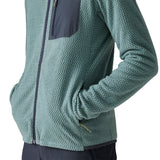 Patagonia Men's R1 Air Full-Zip Hooded Lightweight Fleece Jacket Blue Sage / Small-Blue Sage / Medium-Blue Sage / Large-Blue Sage / X-Large-Blue Sage / XX-Large - 53 Degrees North 