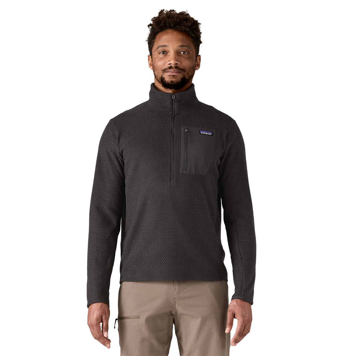 Patagonia Men's R1 Air Zip Neck Sweater Black / Small-Black / Medium-Black / Large-Black / X-Large - 53 Degrees North 