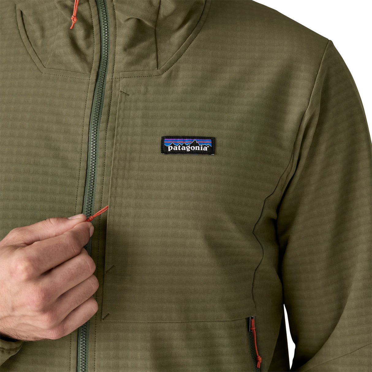 Patagonia Men's R1 TechFace Hooded Jacket Basin Green / Small-Basin Green / Medium-Basin Green / Large-Basin Green / X-Large-Basin Green / XX-Large - 53 Degrees North 