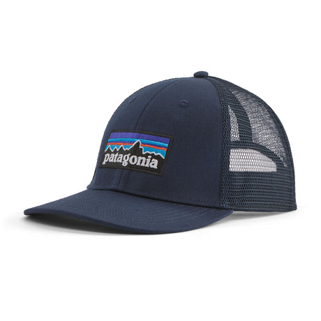 Patagonia P-6 Logo LoPro Trucker Hat Forge Grey-White/Peach Sherbet-Barnacle Blue-Black-New Navy - 53 Degrees North 