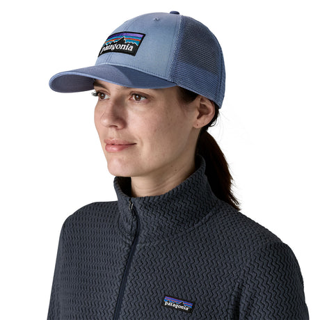 Patagonia P-6 Logo LoPro Trucker Hat Forge Grey-White/Peach Sherbet-Barnacle Blue-Black-New Navy - 53 Degrees North 
