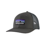 Patagonia P-6 Logo Trucker Hat Shore Blue-White/Quiet Violet-Gumtree Green-Forge Grey-Potters Red - 53 Degrees North 