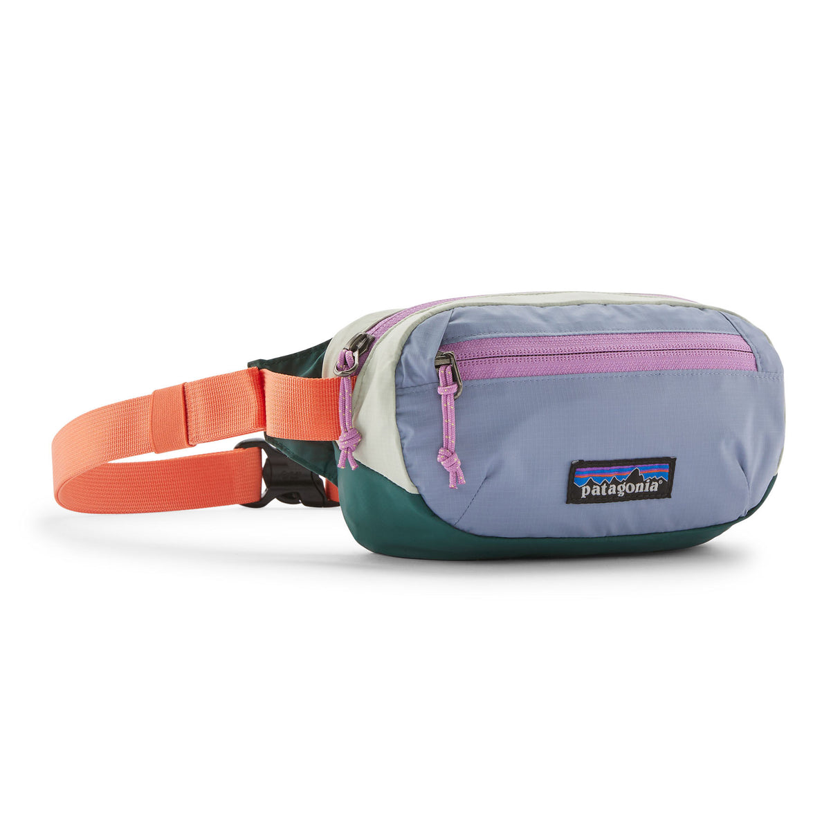 Patagonia Terravia Mini Hip Pack Patchwork/Gumtree Green-Quiet Violet-Black-Smolder Blue-Patchwork/Barnacle Blue - 53 Degrees North 