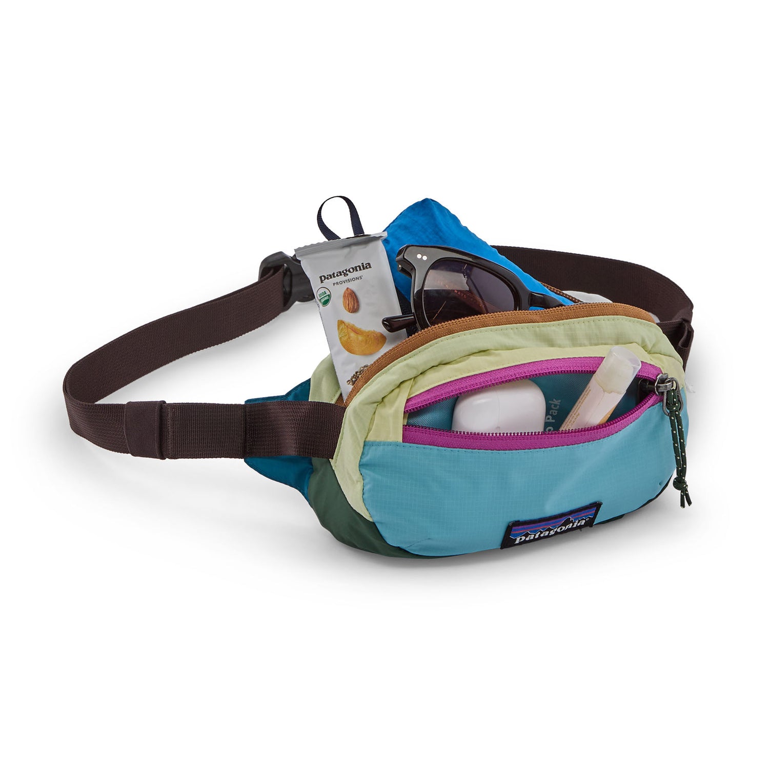Patagonia Terravia Mini Hip Pack Patchwork/Snowmelt Blue - 53 Degrees North