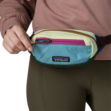 Patagonia Terravia Mini Hip Pack Patchwork/Snowmelt Blue - 53 Degrees North