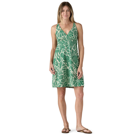 Patagonia Women's Amber Dawn Dress Bees and Flowers/Heartleaf Green / X-Small-Bees and Flowers/Heartleaf Green / Small-Bees and Flowers/Heartleaf Green / Medium-Bees and Flowers/Heartleaf Green / Large-Flourish/Abundant Blue / X-Small - 53 Degrees North 
