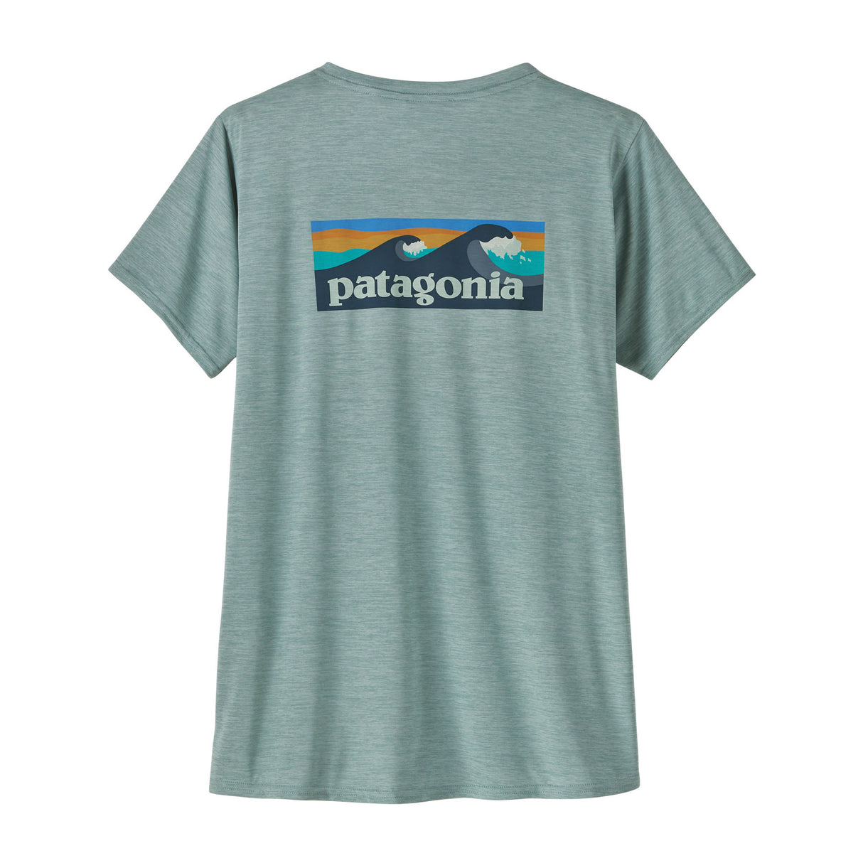 Patagonia Women's Cap Cool Daily Graphic Shirt Boardshort Logo/Thermal Blue X-Dye / X-Small-Boardshort Logo/Thermal Blue X-Dye / Small-Boardshort Logo/Thermal Blue X-Dye / Medium-Boardshort Logo/Thermal Blue X-Dye / Large-Boardshort Logo/Thermal Blue X-Dye / X-Large - 53 Degrees North 
