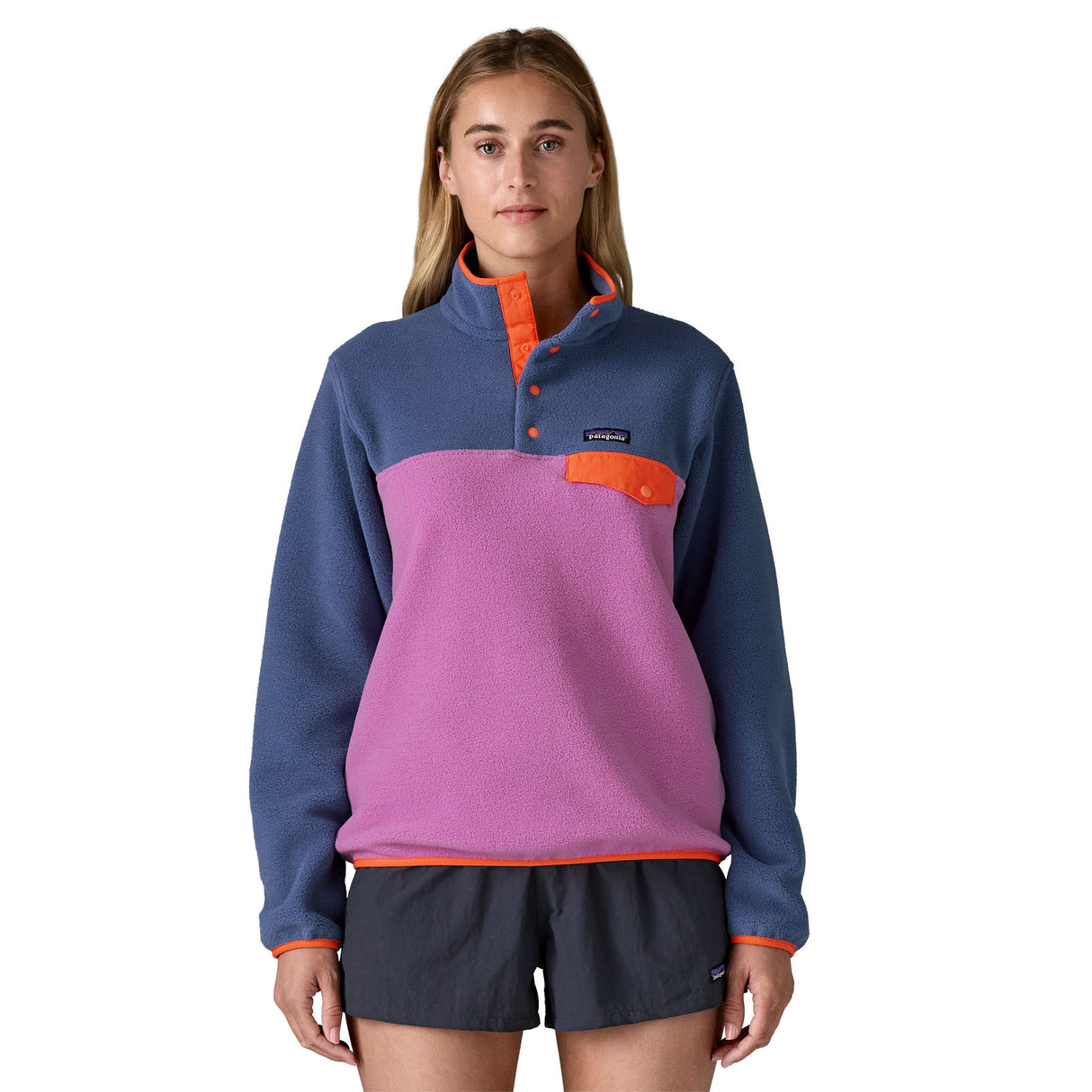 Patagonia Women's Lightweight Synch Snap-T Fleece Pullover Brisk Purple / X-Small-Brisk Purple / Small-Brisk Purple / Medium-Brisk Purple / Large-Brisk Purple / X-Large - 53 Degrees North 