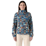 Patagonia Women's Lightweight Synchilla Snap-T Pullover Swallowtail Geo/Still Blue / X-Small-Swallowtail Geo/Still Blue / Small-Swallowtail Geo/Still Blue / Medium-Swallowtail Geo/Still Blue / Large-Swallowtail Geo/Still Blue / X-Large - 53 Degrees North 