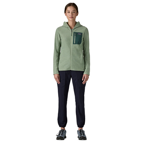 Patagonia Women's R1 Air Full-Zip Hooded Fleece Jacket Weathered Stone / X-Small-Weathered Stone / Small-Weathered Stone / Medium-Weathered Stone / Large-Weathered Stone / X-Large - 53 Degrees North 