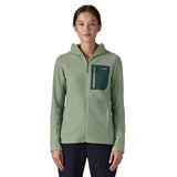 Patagonia Women's R1 Air Full-Zip Hooded Fleece Jacket Weathered Stone / X-Small-Weathered Stone / Small-Weathered Stone / Medium-Weathered Stone / Large-Weathered Stone / X-Large - 53 Degrees North 