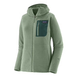 Patagonia Women's R1 Air Full-Zip Hooded Fleece Jacket Weathered Stone / X-Small-Weathered Stone / Small-Weathered Stone / Medium-Weathered Stone / Large-Weathered Stone / X-Large - 53 Degrees North 