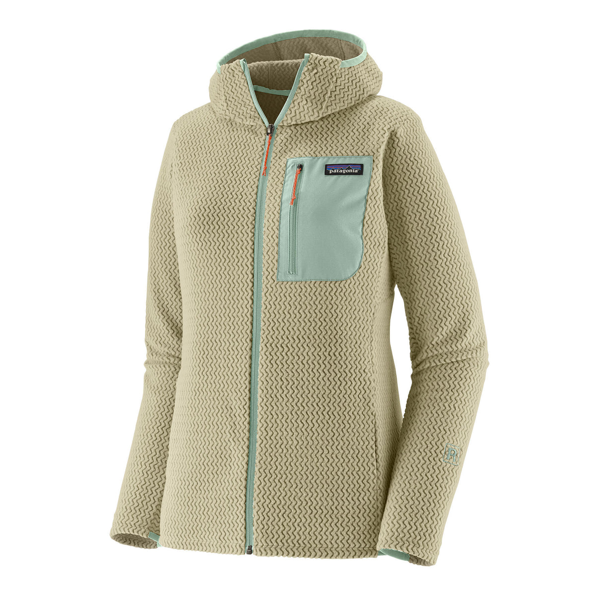 Patagonia Women's R1 Air Full-Zip Hooded Fleece Jacket Weathered Stone / X-Small-Weathered Stone / Small-Weathered Stone / Medium-Weathered Stone / Large-Weathered Stone / X-Large - 53 Degrees North 