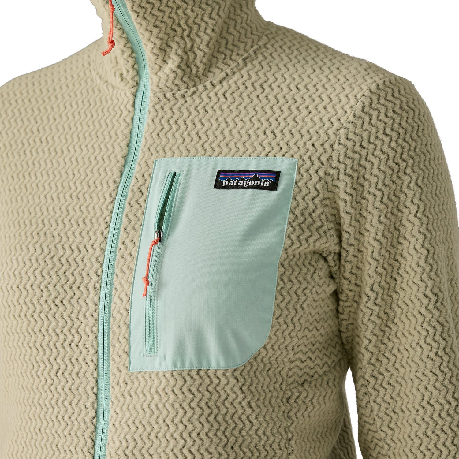 Patagonia Women's R1 Air Full-Zip Hooded Fleece Jacket Weathered Stone / X-Small-Weathered Stone / Small-Weathered Stone / Medium-Weathered Stone / Large-Weathered Stone / X-Large - 53 Degrees North 