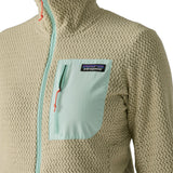 Patagonia Women's R1 Air Full-Zip Hooded Fleece Jacket Weathered Stone / X-Small-Weathered Stone / Small-Weathered Stone / Medium-Weathered Stone / Large-Weathered Stone / X-Large - 53 Degrees North 