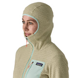 Patagonia Women's R1 Air Full-Zip Hooded Fleece Jacket Weathered Stone / X-Small-Weathered Stone / Small-Weathered Stone / Medium-Weathered Stone / Large-Weathered Stone / X-Large - 53 Degrees North 