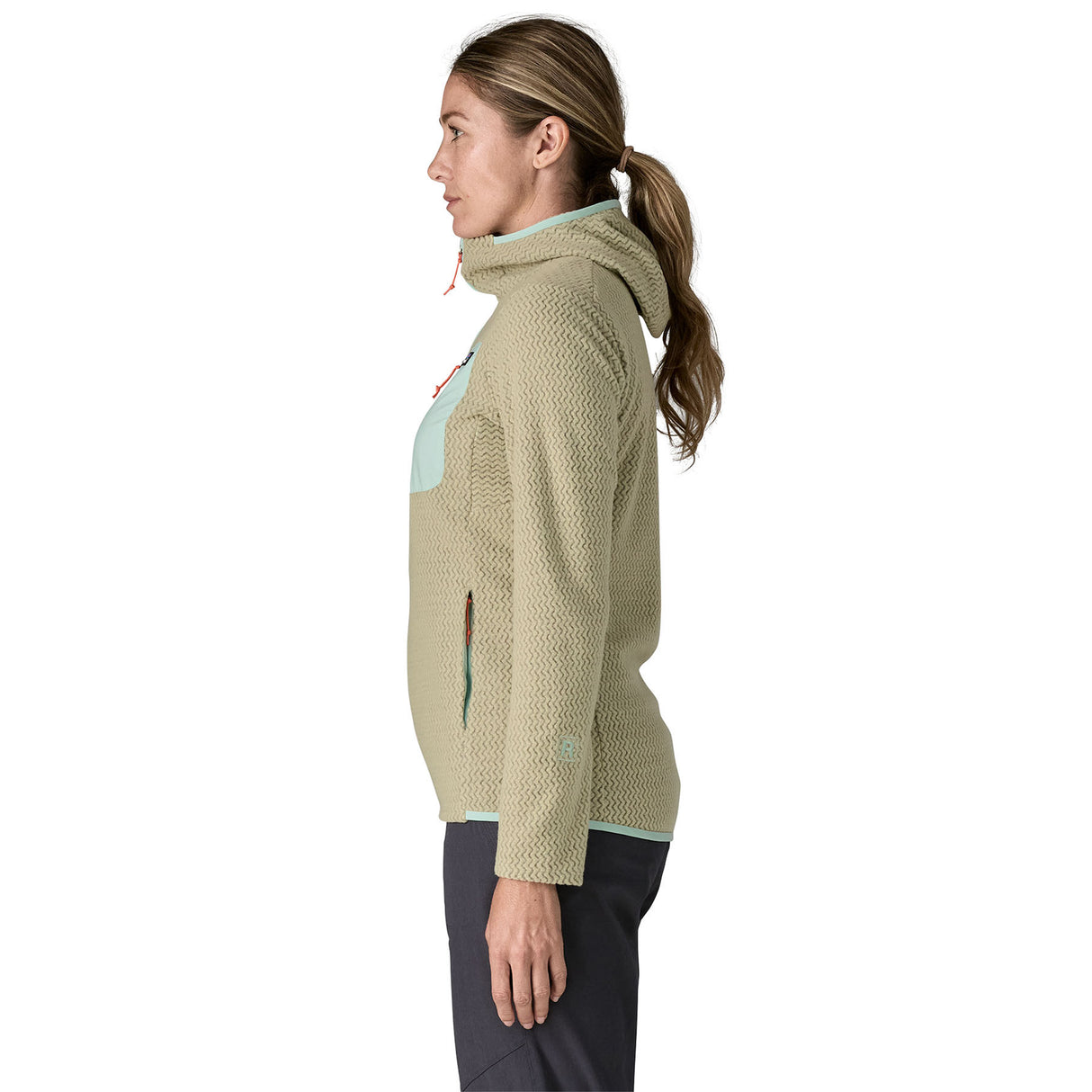 Patagonia Women's R1 Air Full-Zip Hooded Fleece Jacket Weathered Stone / X-Small-Weathered Stone / Small-Weathered Stone / Medium-Weathered Stone / Large-Weathered Stone / X-Large - 53 Degrees North 