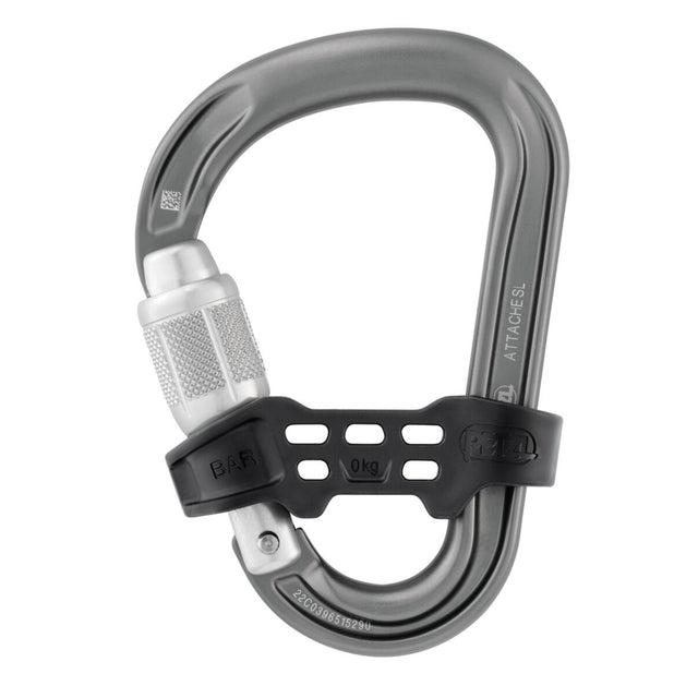 Petzl Attache Bar Carabiner Silver - 53 Degrees North 